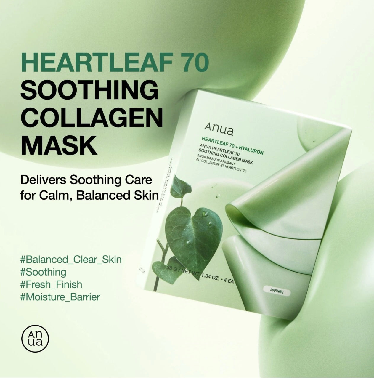 ANUA Heartleaf 70 Soothing Collagen Mask