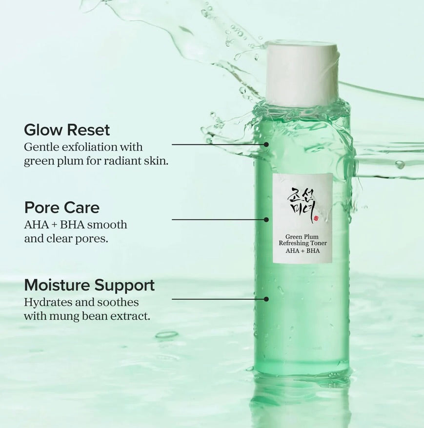 Beauty of Joseon Green Plum Refreshing Toner : AHA + BHA