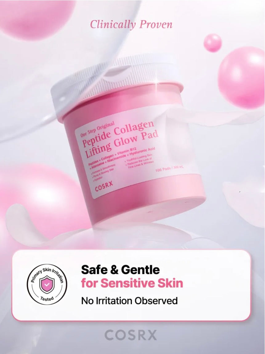 COSRX One Step Original Peptide Collagen Lifting Glow Pad