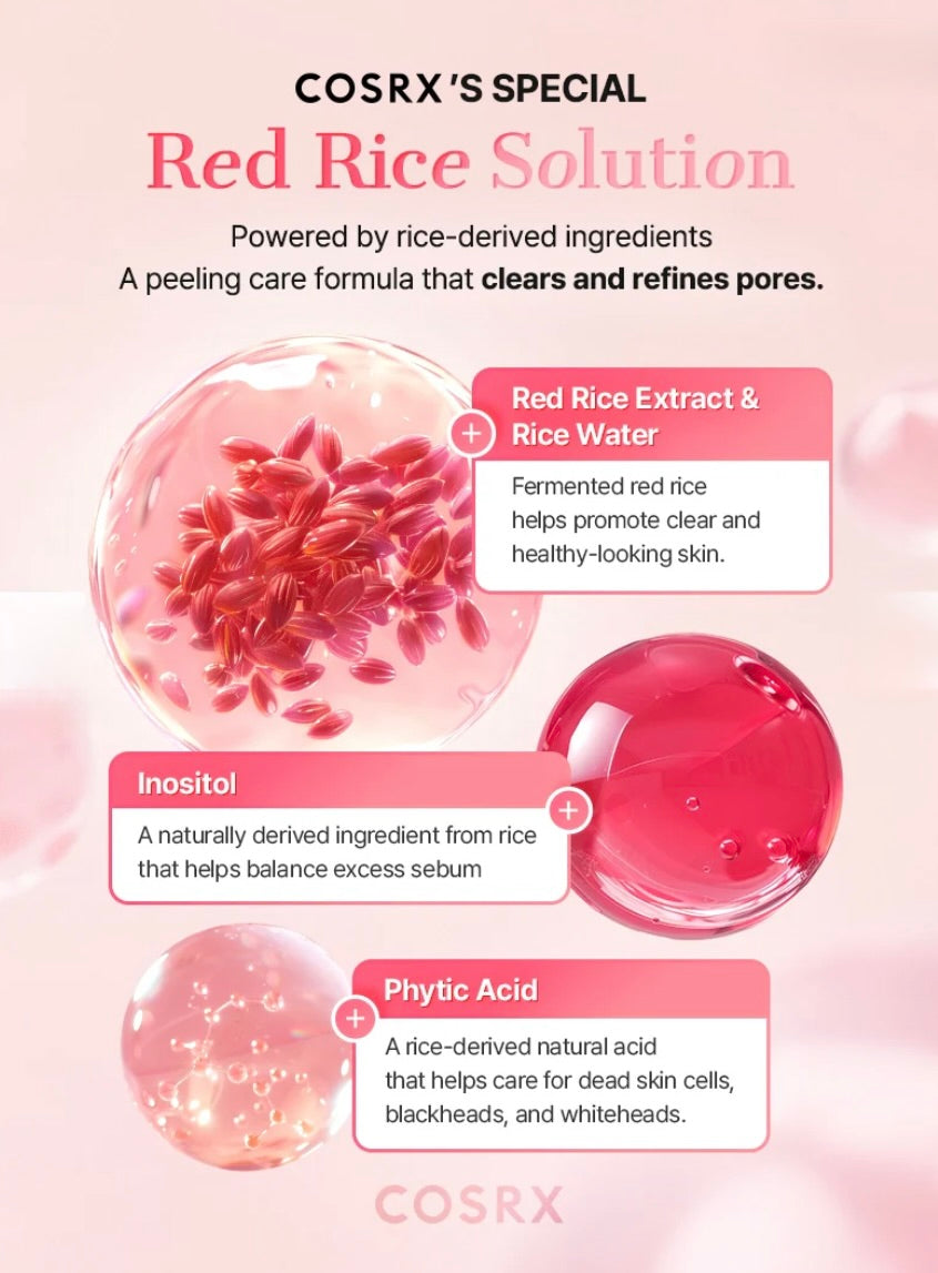 COSRX RED RICE INOSITOL Exfoliating Care Pore Wash-Off Peel Serum