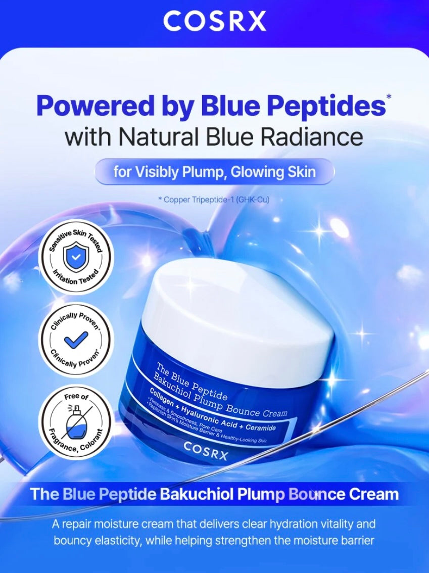 COSRX The Blue Peptide Bakuchiol Plump Bounce Cream