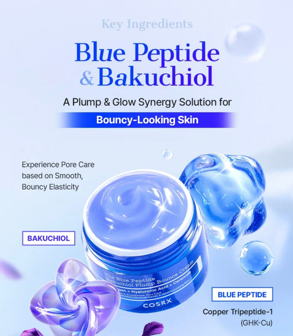 COSRX The Blue Peptide Bakuchiol Plump Bounce Cream
