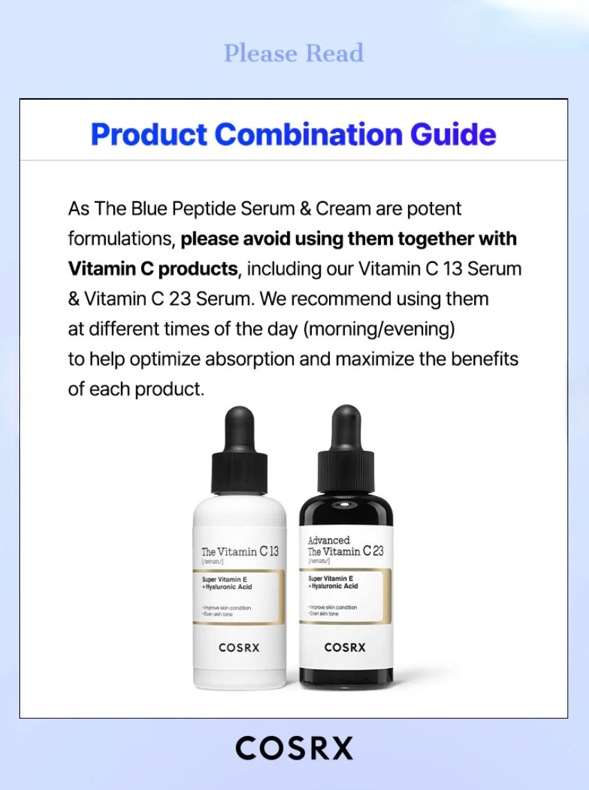 COSRX The Blue Peptide Bakuchiol Plump Glow Serum