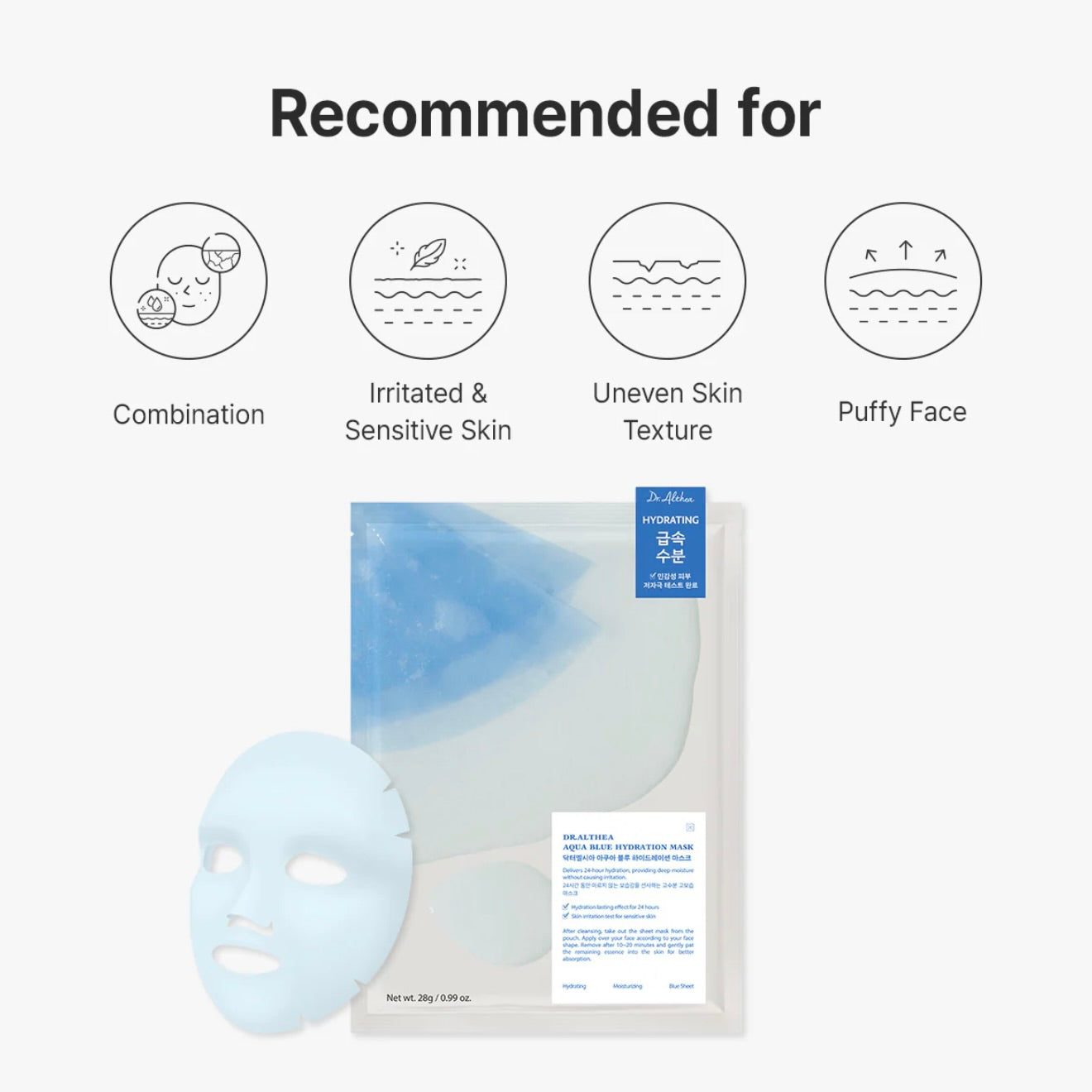 Dr.Althea Aqua Blue Hydration Mask (Pack of 4)