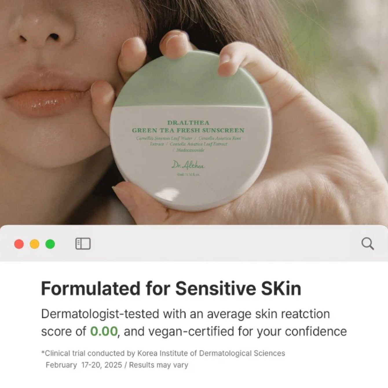 Dr.Althea Green Tea Fresh Sunscreen