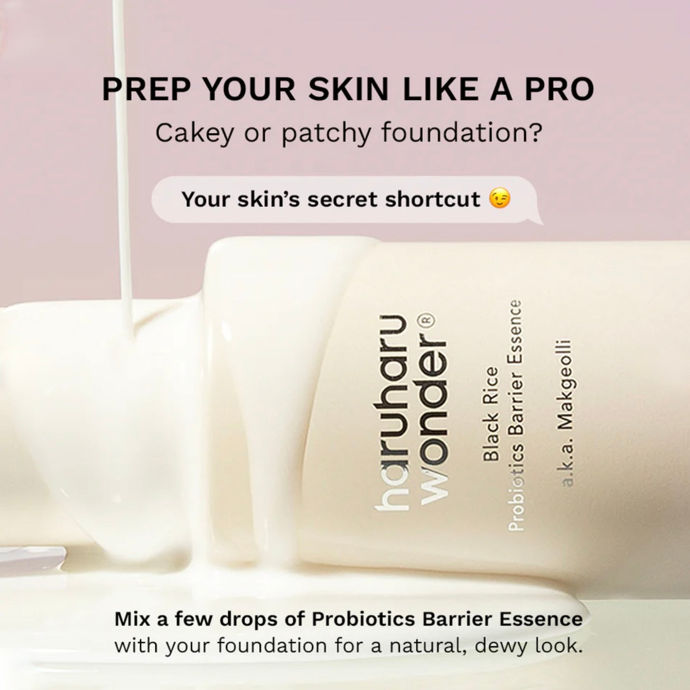 haruharu wonder Black Rice  PROBIOTICS BARRIER ESSENCE / UNSCENTED