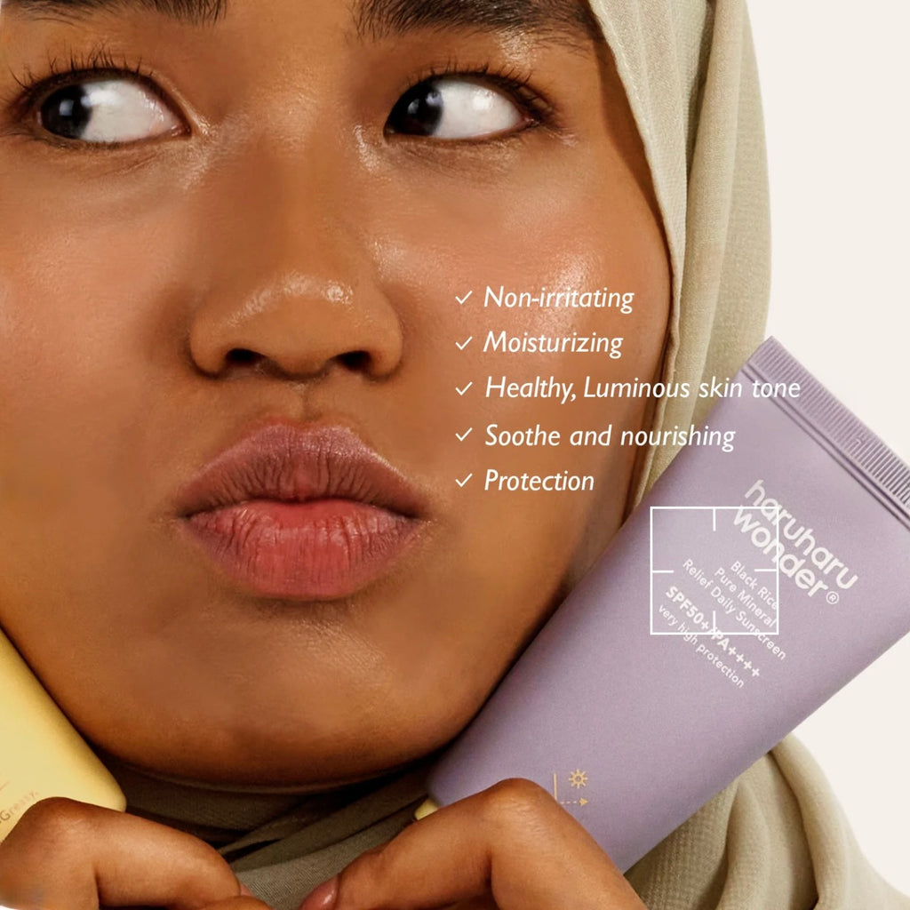 haruharu wonder Black Rice  MOISTURE PURE MINERAL RELIEF SUNSCREEN SPF50+/PA++++ /UNSCENTED