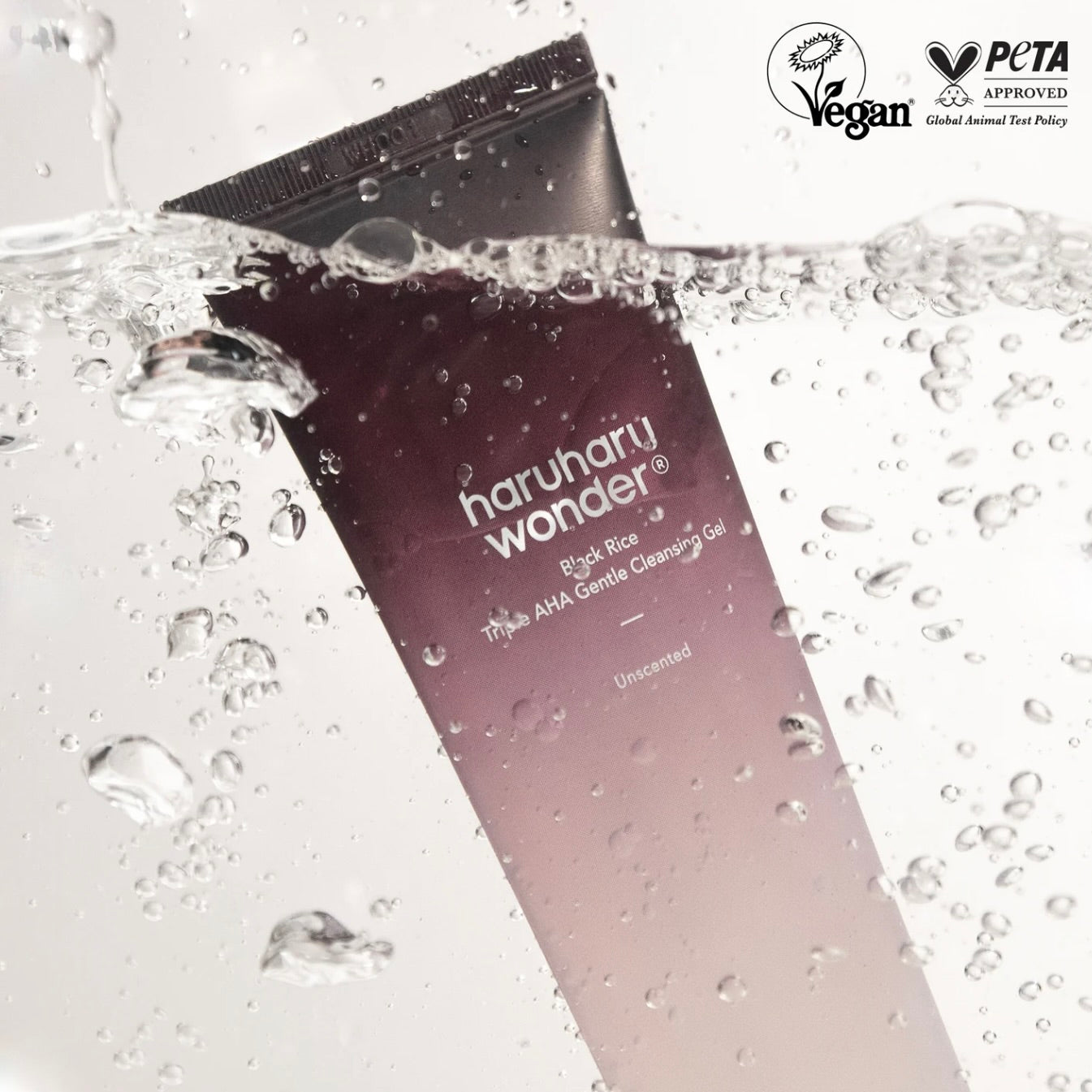 haruharu wonder Black Rice  TRIPLE AHA GENTLE CLEANSING GEL / UNSCENTED
