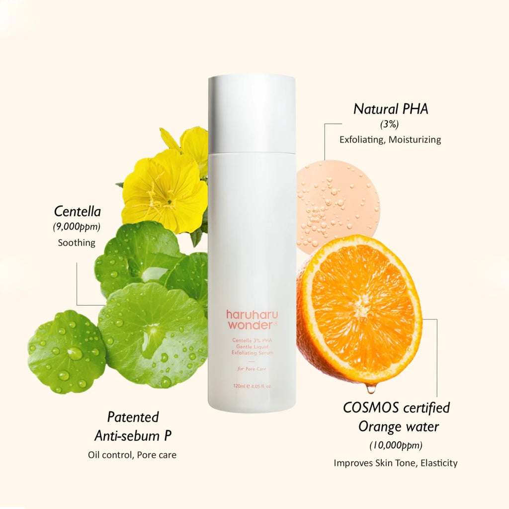 haruharu wonder Centella  3% PHA GENTLE LIQUID EXFOLIATING SERUM
